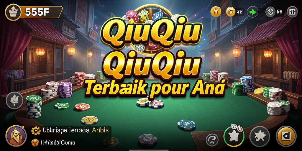 Screenshot gameplay QiuQiu menampilkan aksi seru di 555F.