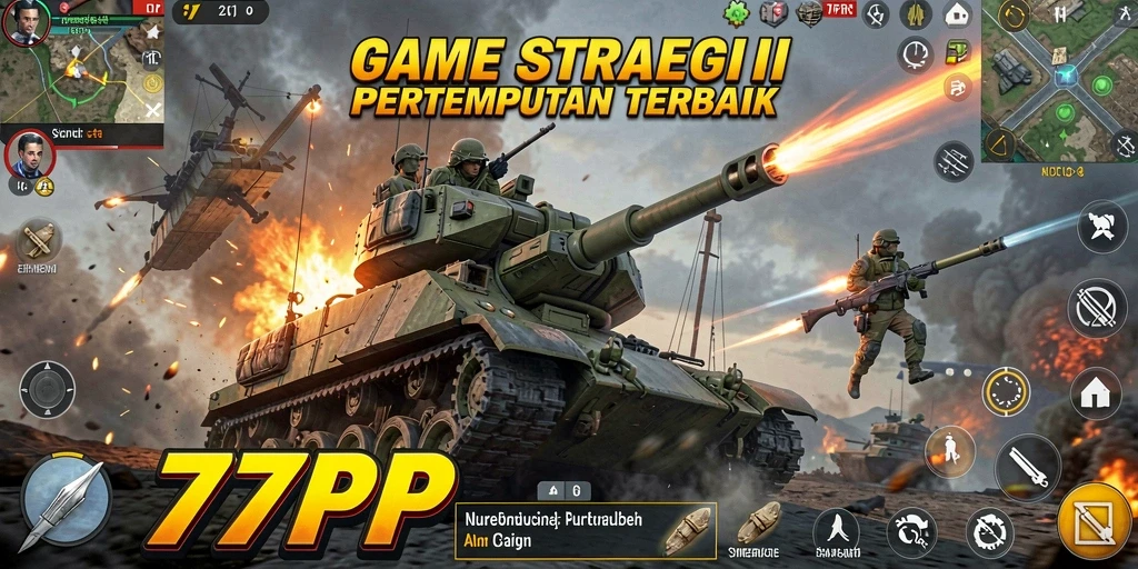 Tampilan gameplay menegangkan dari 77RP saat pertempuran berlangsung.