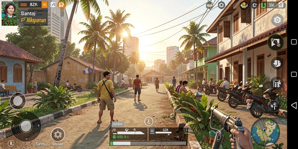 Tampilan gameplay menarik dari 8ZK yang menghibur.