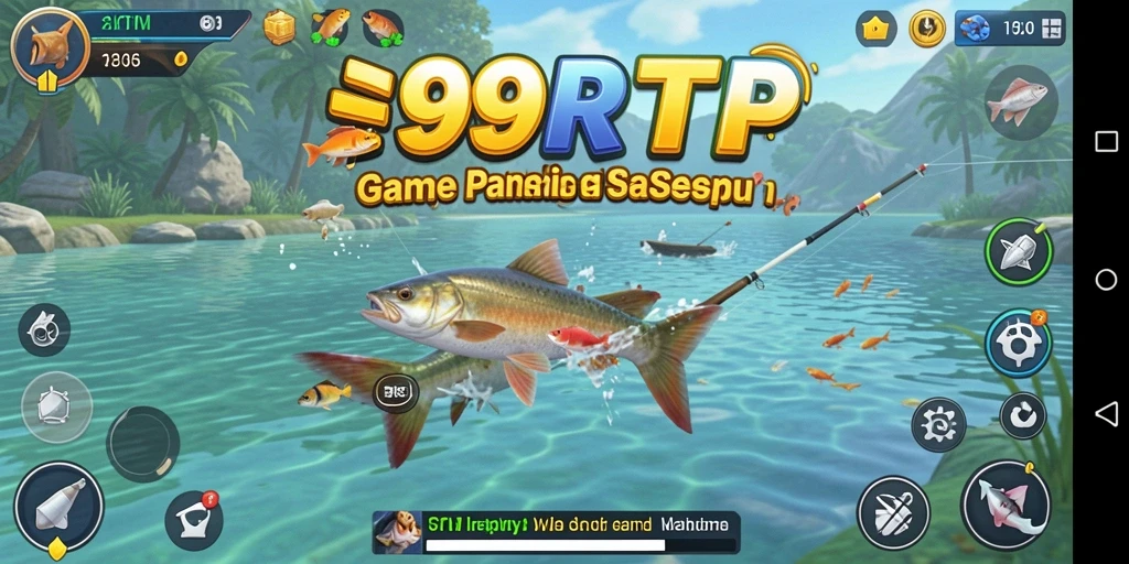 Screenshot gameplay 99RTP yang menunjukkan suasana memancing yang menarik.