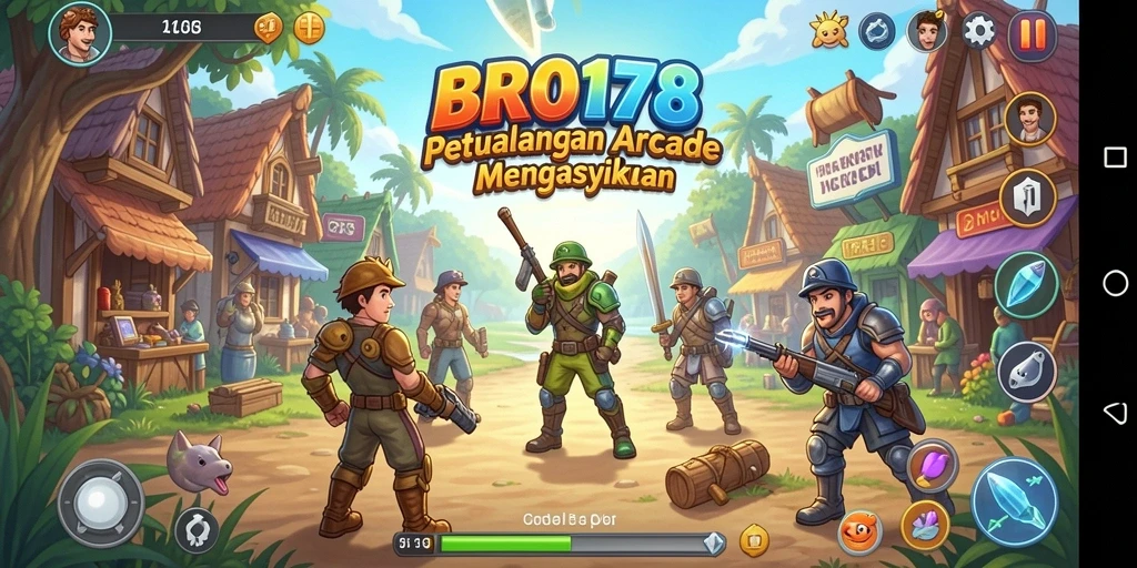 Gameplay seru BRO178 menampilkan aksi arcade yang mendebarkan.