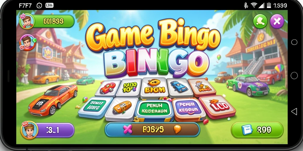 Tangkapan layar gameplay F7F7 yang menampilkan suasana Bingo yang seru.