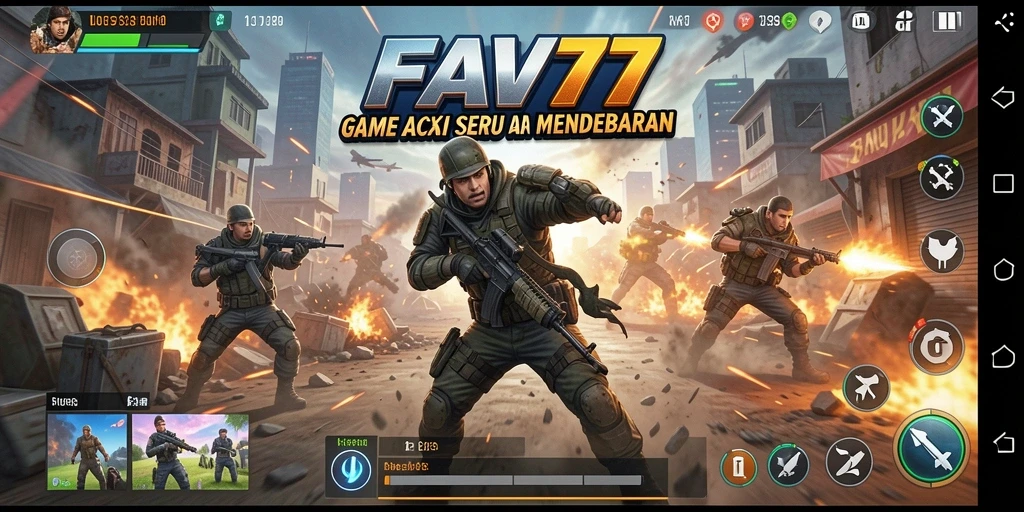 Gameplay penuh aksi dalam FAV77 yang mendebarkan dan seru.