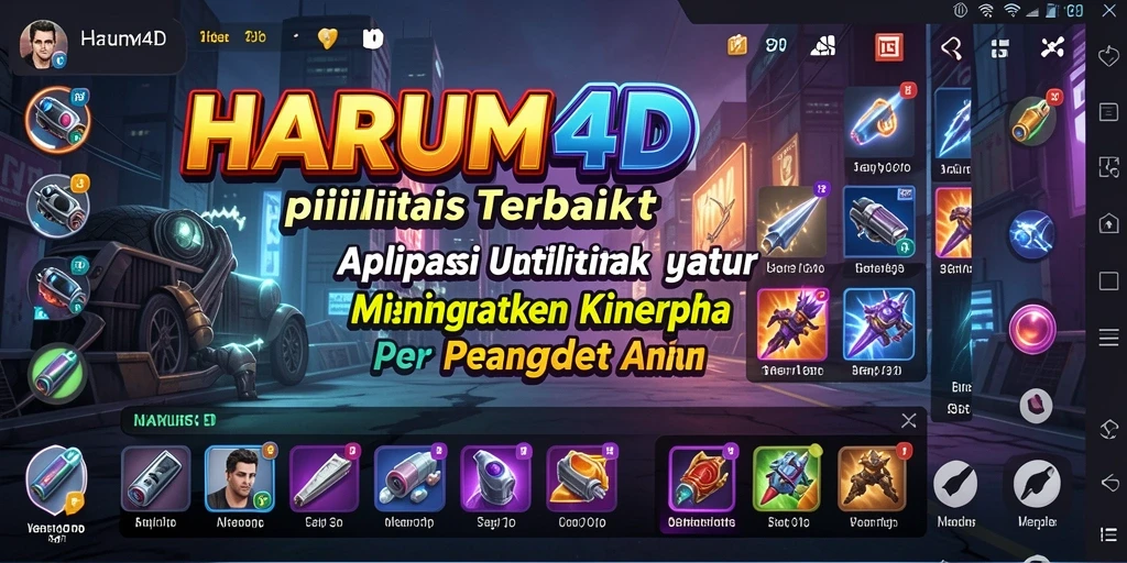 Tangkapan layar utama HARUM4D menampilkan antarmuka pengguna yang sederhana dan intuitif.