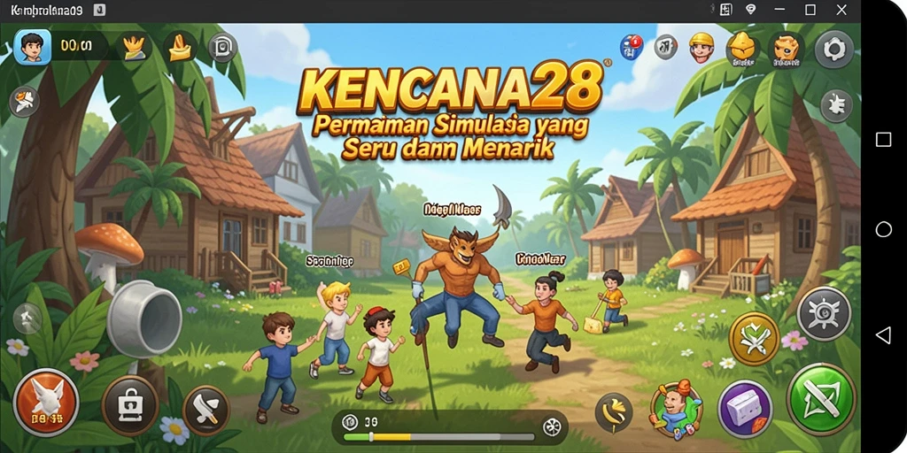 Screenshot KENCANA28 menampilkan gameplay simulasi yang menarik.