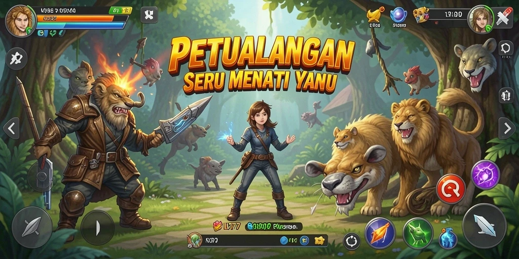 Tampilan dinamis dari gameplay L777 yang penuh petualangan.