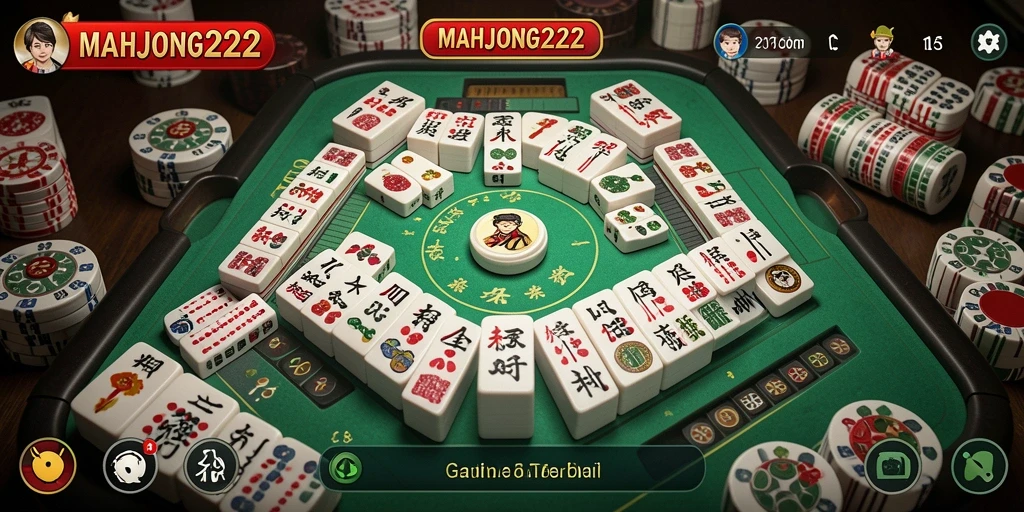 Tampilan gameplay seru di MAHJONG222 yang menantang.