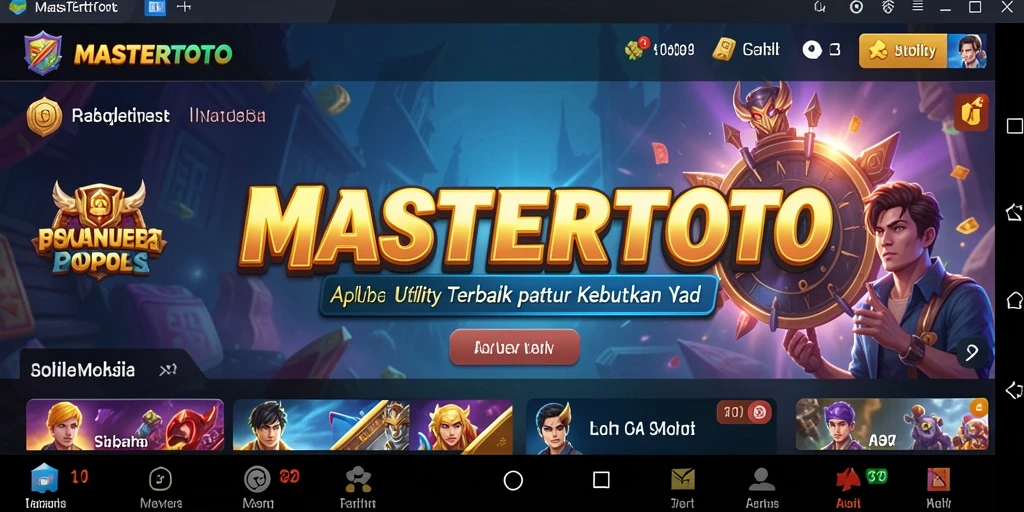 Tampilan antarmuka MASTERTOTO yang menarik dan fungsional.