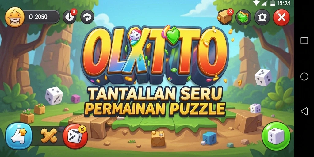 Tangkapan layar OLXTOTO menunjukkan gameplay menantang di level puzzle.