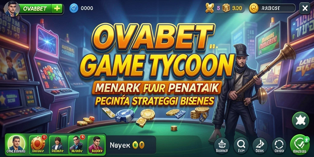 Screenshot utama OVABET menampilkan gameplay Tycoon yang dinamis dan menarik.