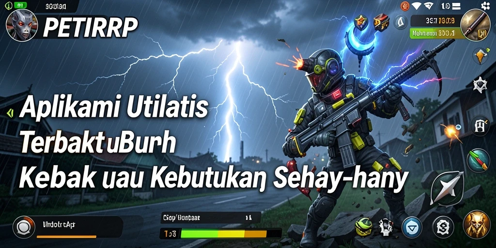 Tampilan antarmuka utama PETIRRP dengan fitur unggulan.