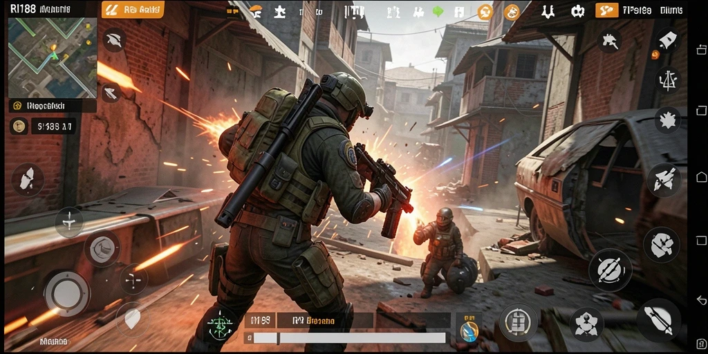 Screenshot tampilan gameplay menegangkan dari RI188.