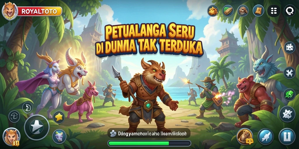 Tangkapan layar ROYALTOTO menampilkan aksi petualangan yang mendebarkan.