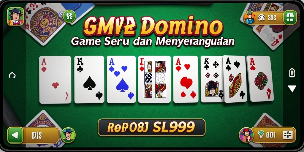 Screenshot dari gameplay SL999 yang menunjukkan momen seru bermain Domino.