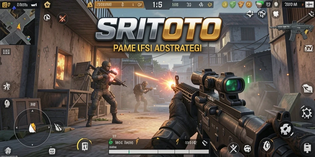 Menampilkan gameplay intens SRITOTO dengan aksi tembak-menembak yang mendebarkan.