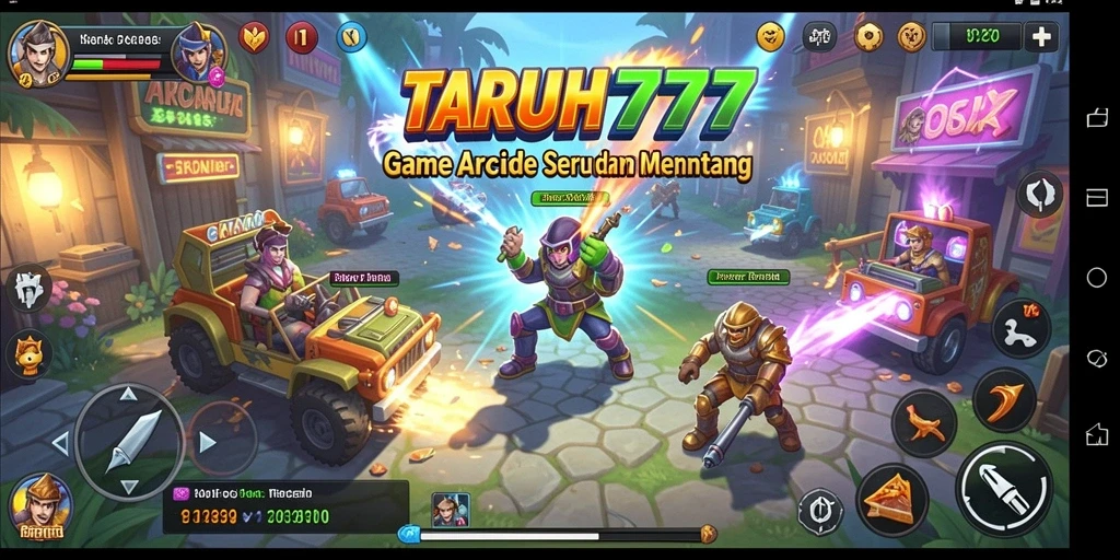 Screenshot TARUH777 menampilkan aksi seru dalam gameplay Arcade.