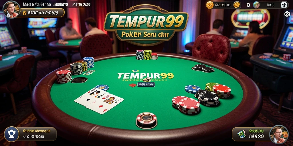 Tampilan permainan Poker yang menarik di TEMPUR99.