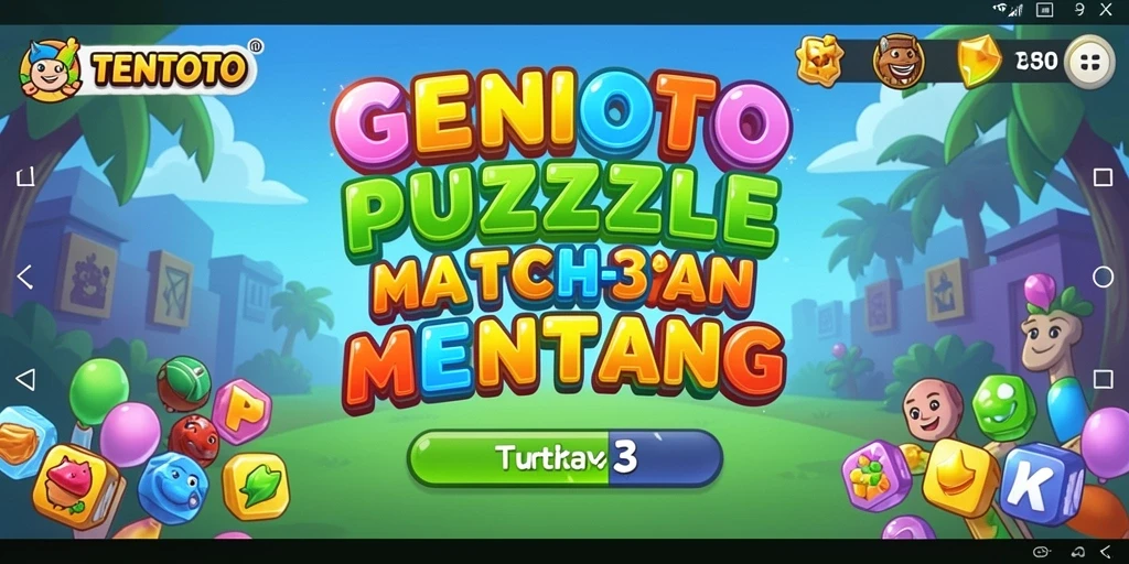 Gameplay seru TENTOTO saat mencocokkan objek.
