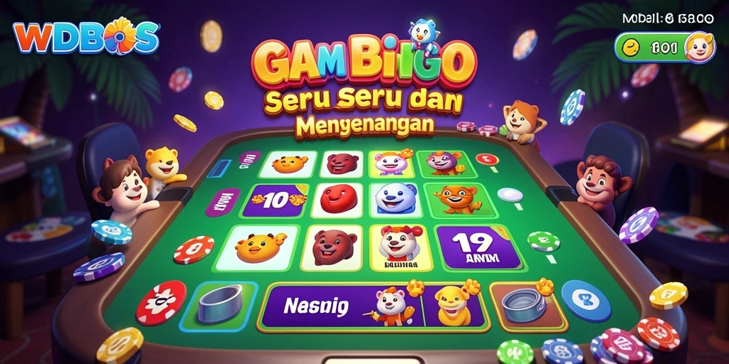 Tampilan gameplay WDBOS yang penuh warna dan menarik.