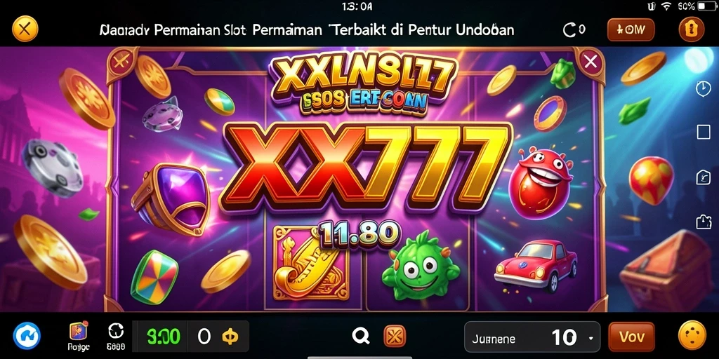 Screenshot <strong>XXX777</strong> menampilkan grafis slot yang menarik dan gameplay yang seru.